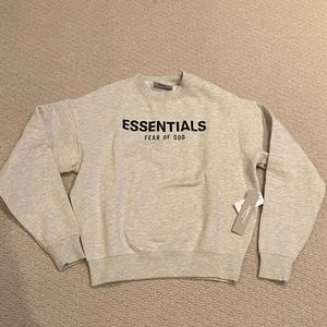 FEAR OF GOD ESSENTIALS Oatmeal Crewneck Sweatshirt